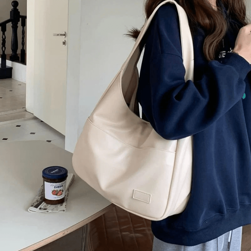 Schoudertas - Groot - Eén schouderband - Shoppertas - Kunstleren tas-Boetiek Moda