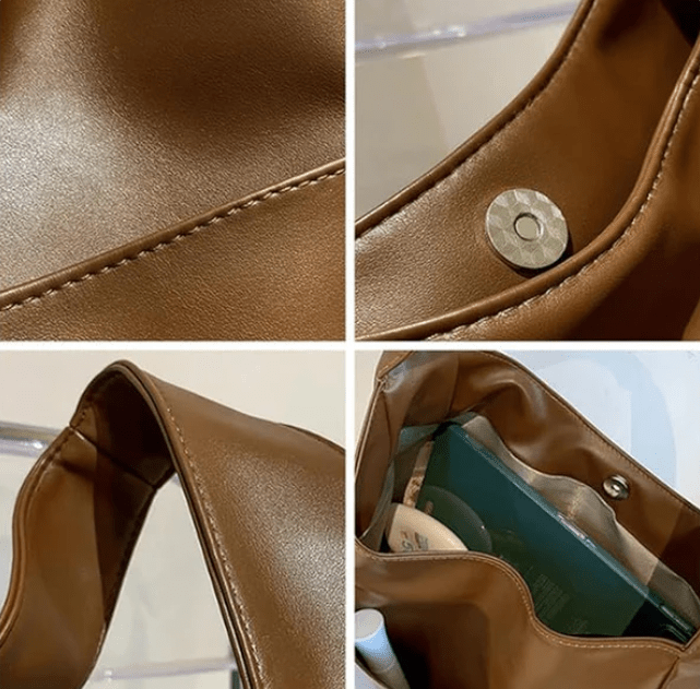 Schoudertas - Groot - Eén schouderband - Shoppertas - Kunstleren tas-Boetiek Moda