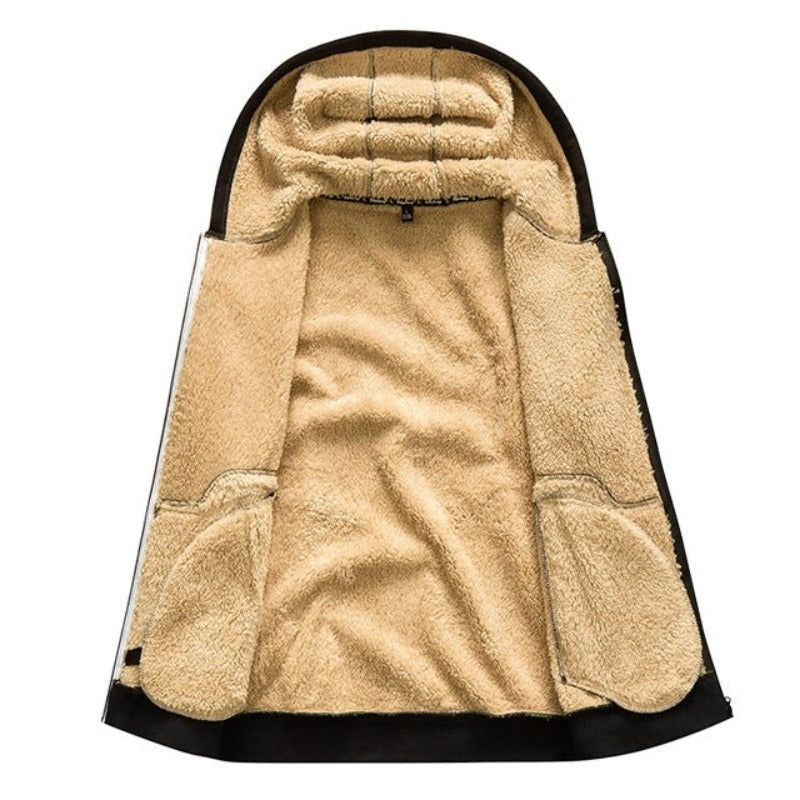 Sherpa Fleece Hoodie | Warme | Rits | Winter Hoodie | Hoodie Jas-Boetiek Moda