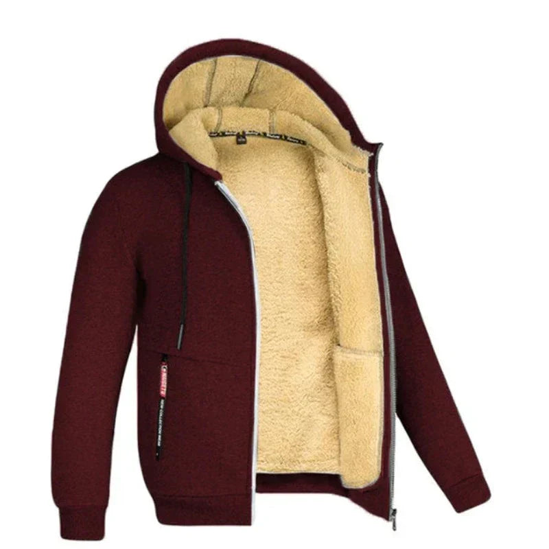 Sherpa Fleece Hoodie | Warme | Rits | Winter Hoodie | Hoodie Jas-Boetiek Moda