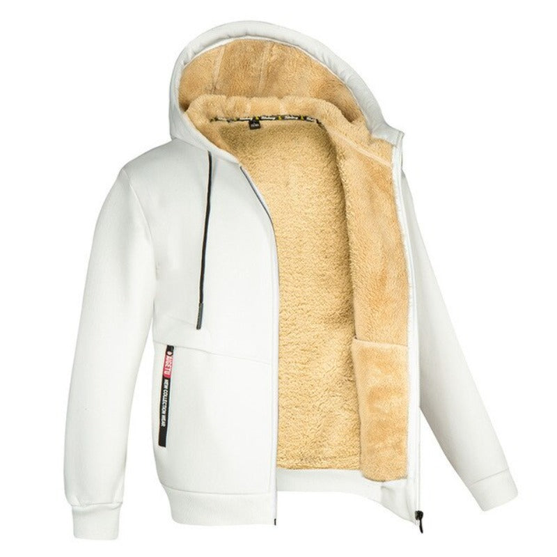 Sherpa Fleece Hoodie | Warme | Rits | Winter Hoodie | Hoodie Jas-Boetiek Moda