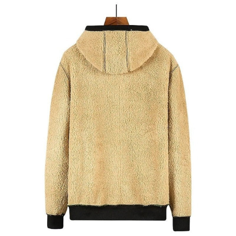 Sherpa Fleece Hoodie | Warme | Rits | Winter Hoodie | Hoodie Jas-Boetiek Moda