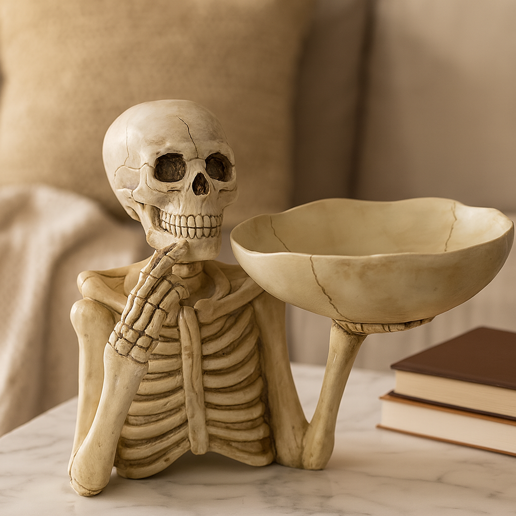 Skeletdecor - Schedelkom tafeldecoratie voor Halloween-Boetiek Moda