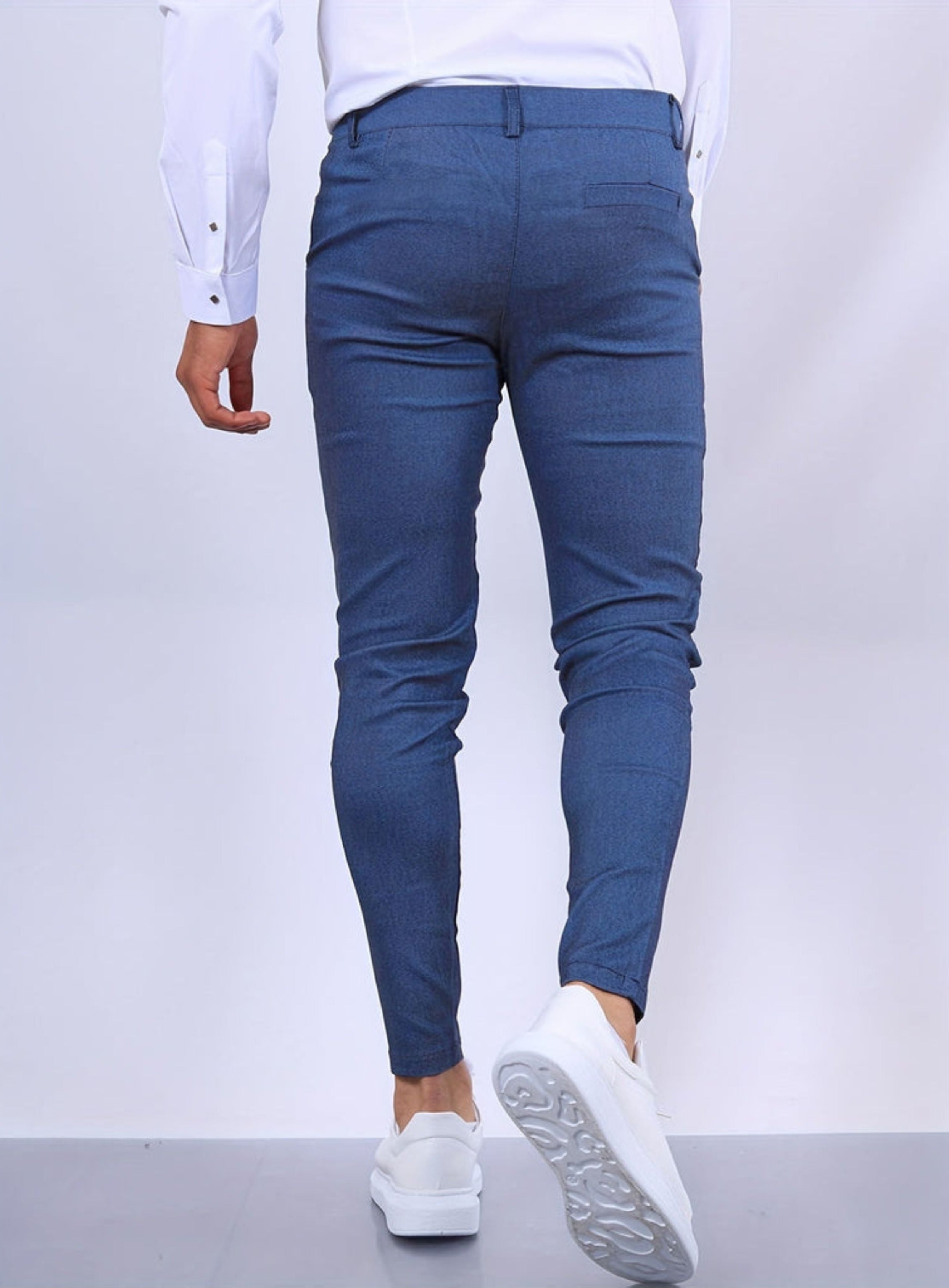 Skinny chino's - Casual stretch slim fit chino broeken voor heren-Boetiek Moda
