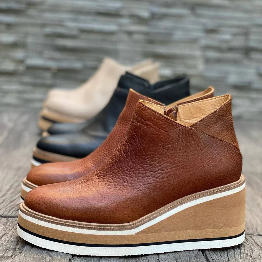 Sleehakken - Orthopedisch - Platform - Enkellaarzen - Dameslaarzen-Boetiek Moda