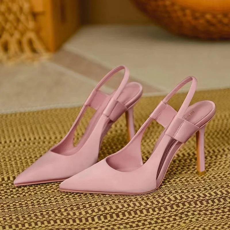 Slingback-hakken - Puntige neus - Hoge hak - Slingback-pumps - Dameshakken-Boetiek Moda