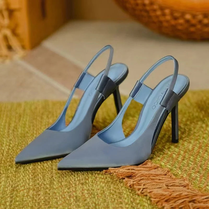 Slingback-hakken - Puntige neus - Hoge hak - Slingback-pumps - Dameshakken-Boetiek Moda