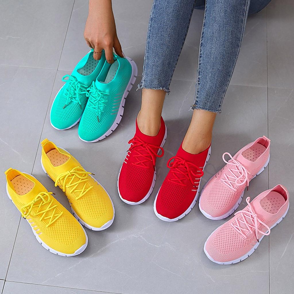 Slip-On Sneakers - Ademend- Orthopedisch - Mesh Sneakers - Damestrainers-Boetiek Moda