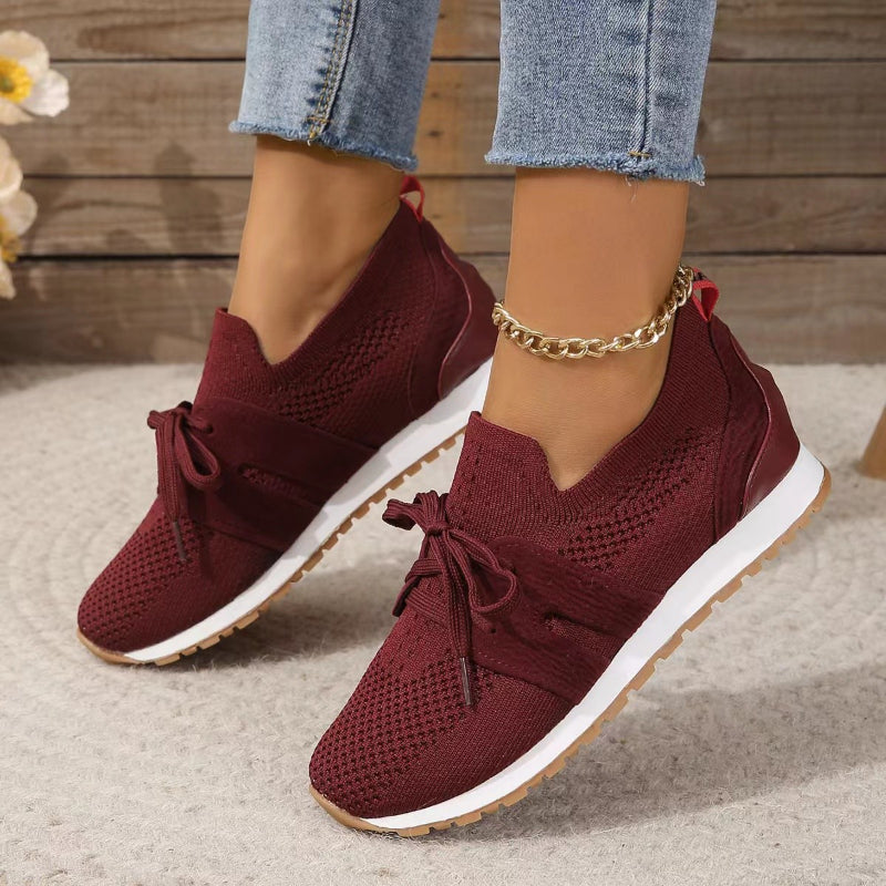 Slip-On Sneakers - Orthopedische wandelschoenen van mesh voor dames-Boetiek Moda