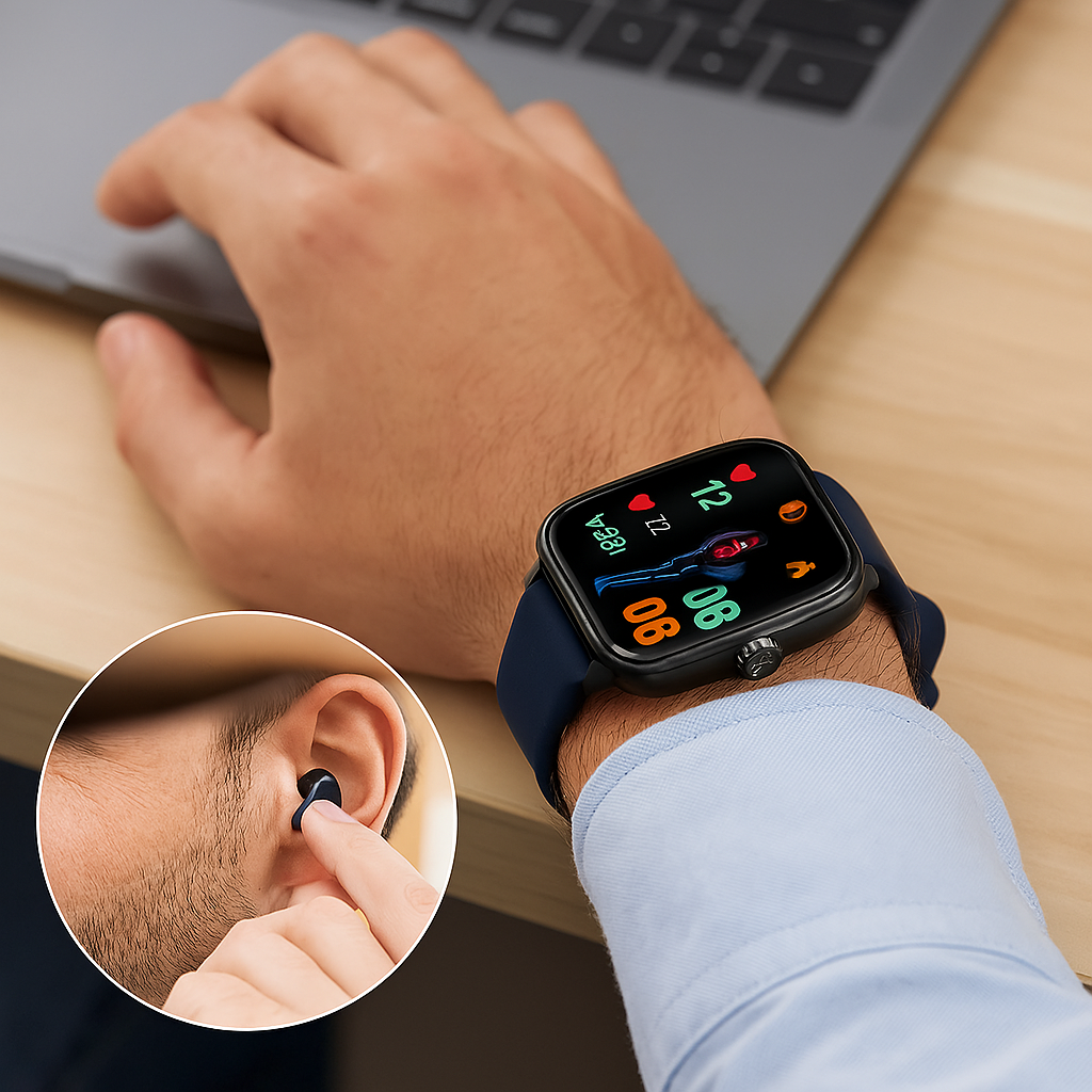 Smartwatch - Hartslagmeter - Stappenteller - Fitnesshorloge - Fitnesstracker-Boetiek Moda