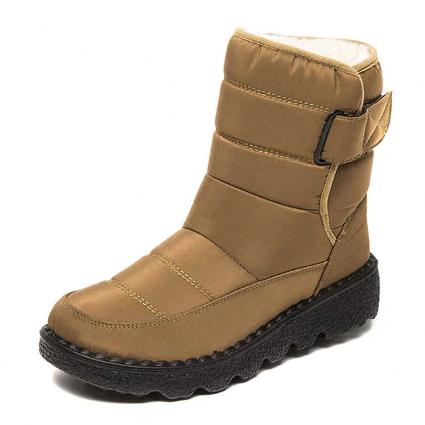 Snow Boots - Warme, Waterdichte, Slip-On, Met Bont gevoerde Winterlaarzen voor dames-Boetiek Moda