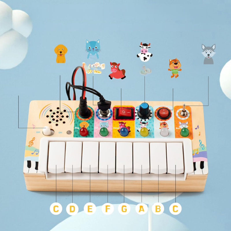 Speelgoedkeyboard - Mini-speelgoedpianokeyboard voor peuters-Boetiek Moda
