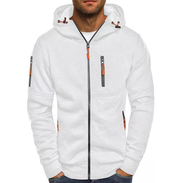 Sport Jas - Zakken - Ritssluiting - Hoodie - Herenkleding-Boetiek Moda