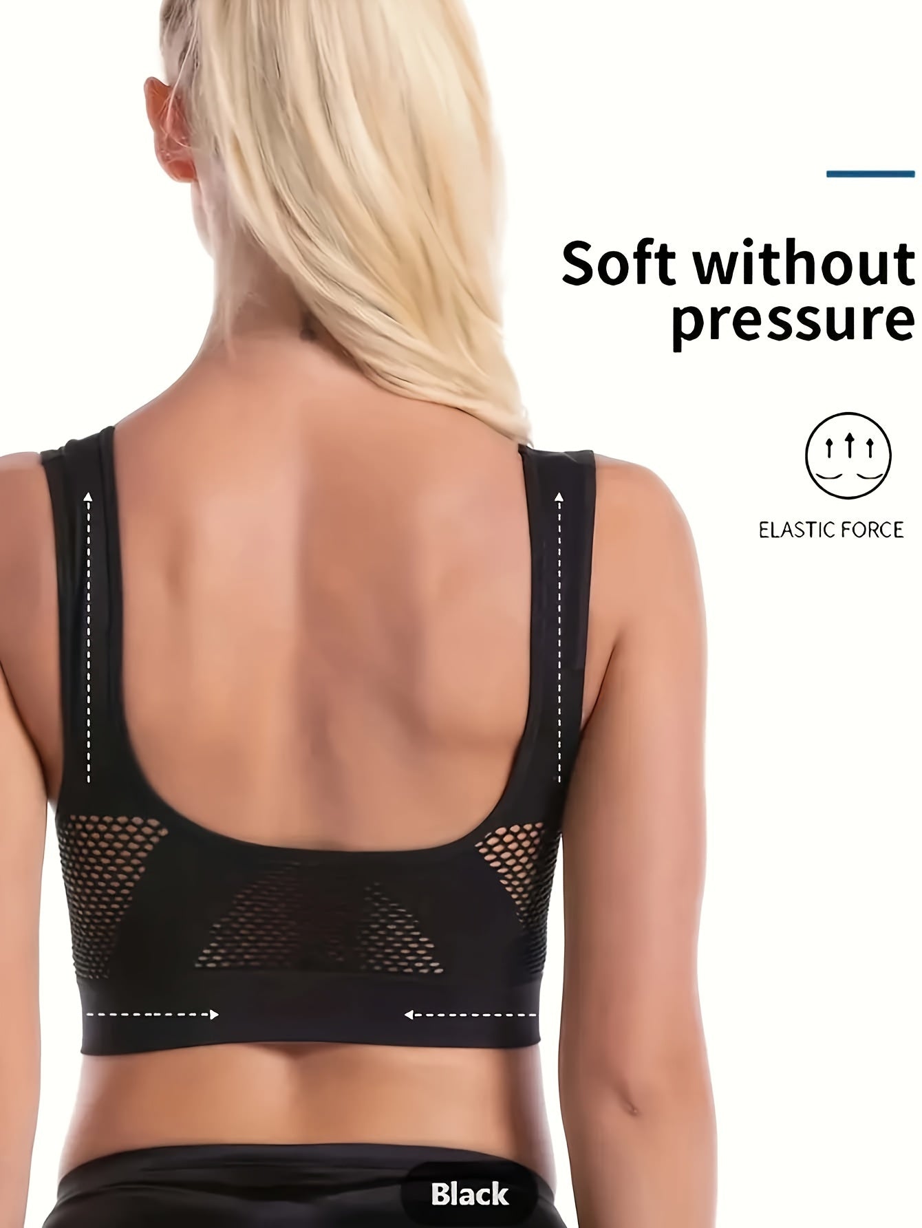 Sportbeha - Comfortabele naadloze mesh sportbeha voor dames-Boetiek Moda