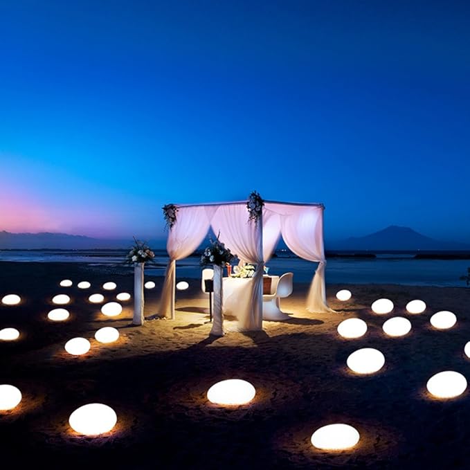 Stenen Lamp - Oplaadbare USB Buiten Patio Tuinverlichting-Boetiek Moda