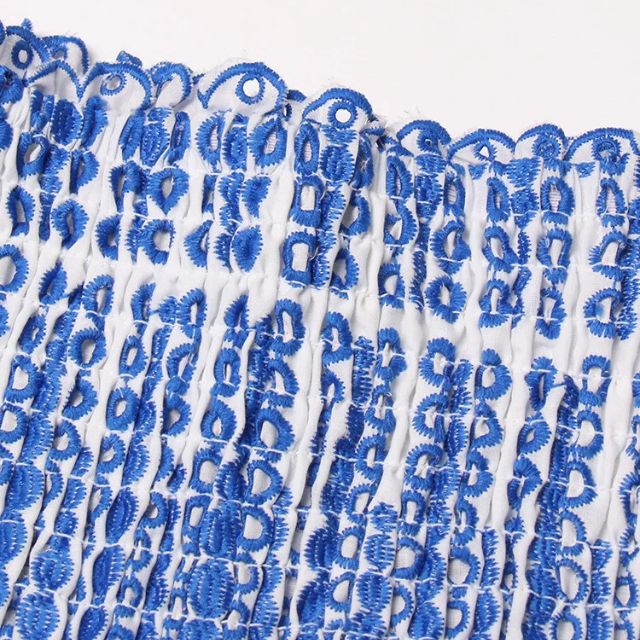 Strapless Jurk - Gerimpeld - Ruches - Mini-jurk - Zomerjurk-Boetiek Moda