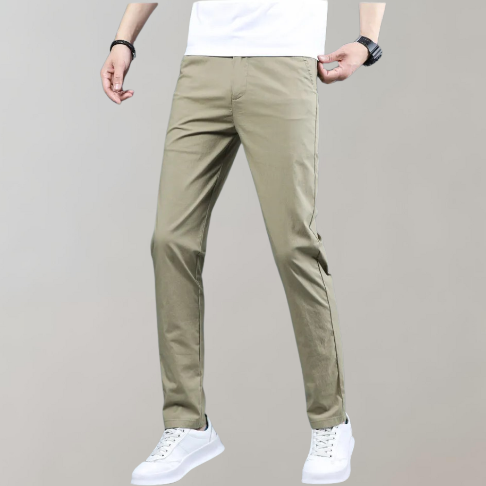Stretchbroek - Casual skinny chino broek met rechte pijpen voor heren-Boetiek Moda
