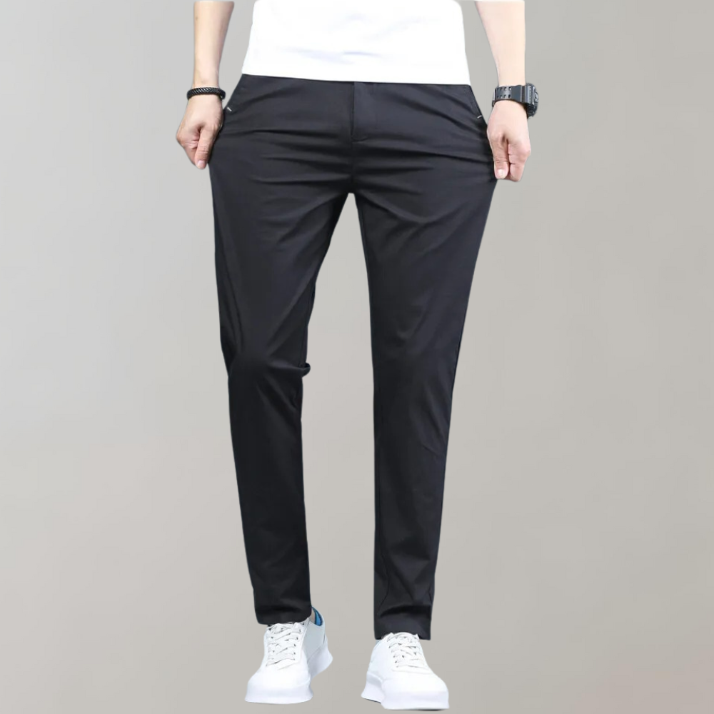 Stretchbroek - Casual skinny chino broek met rechte pijpen voor heren-Boetiek Moda