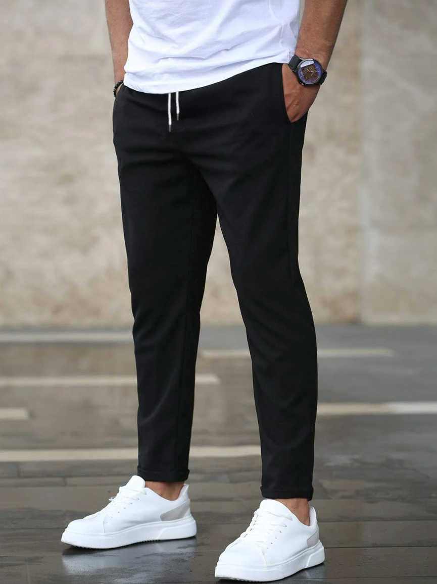 Stretchbroeken | Casual | Trekkoord | Slim fit joggingbroeken | Herenbroeken-Boetiek Moda