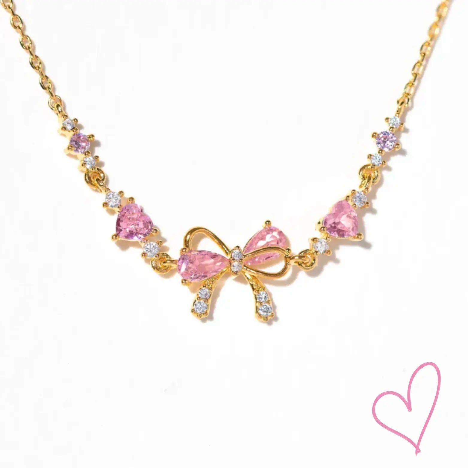 Strik Armband - Damesarmband Goud Zilver Roze Zirkoon-Boetiek Moda