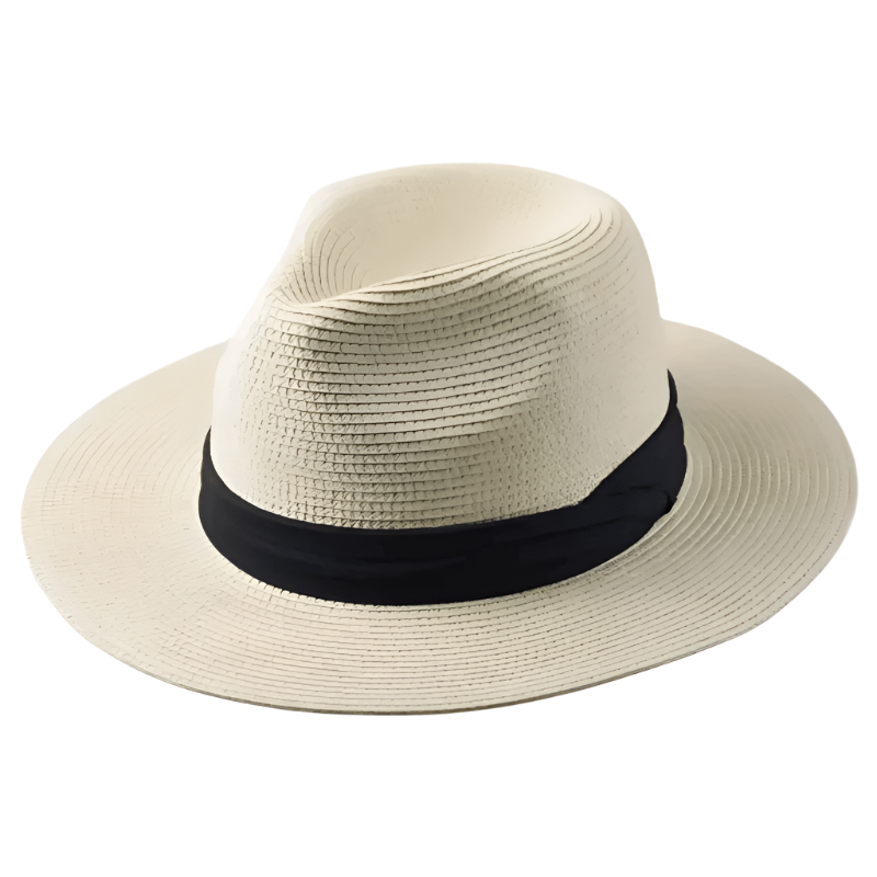 Strohoed - Rieten zonnehoed voor mannen voor de zomer-Boetiek Moda