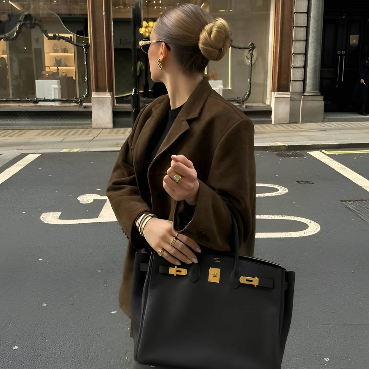 Suède Jas - Vintage - Oversized - Blazerjas - Damesjassen-Boetiek Moda