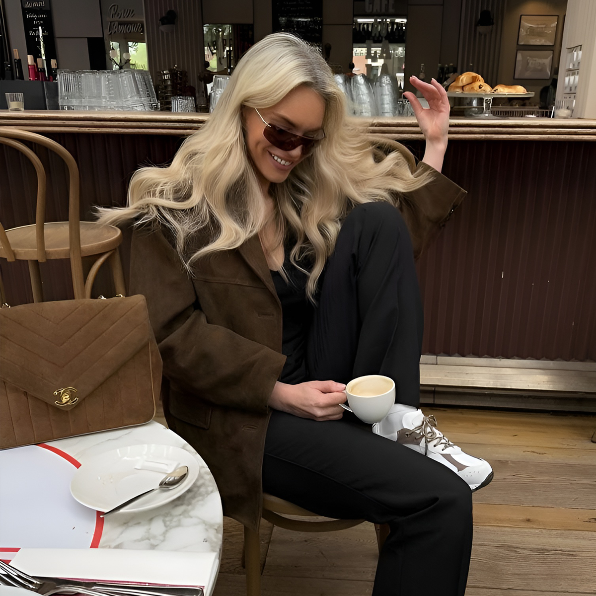 Suède Jas - Vintage - Oversized - Blazerjas - Damesjassen-Boetiek Moda