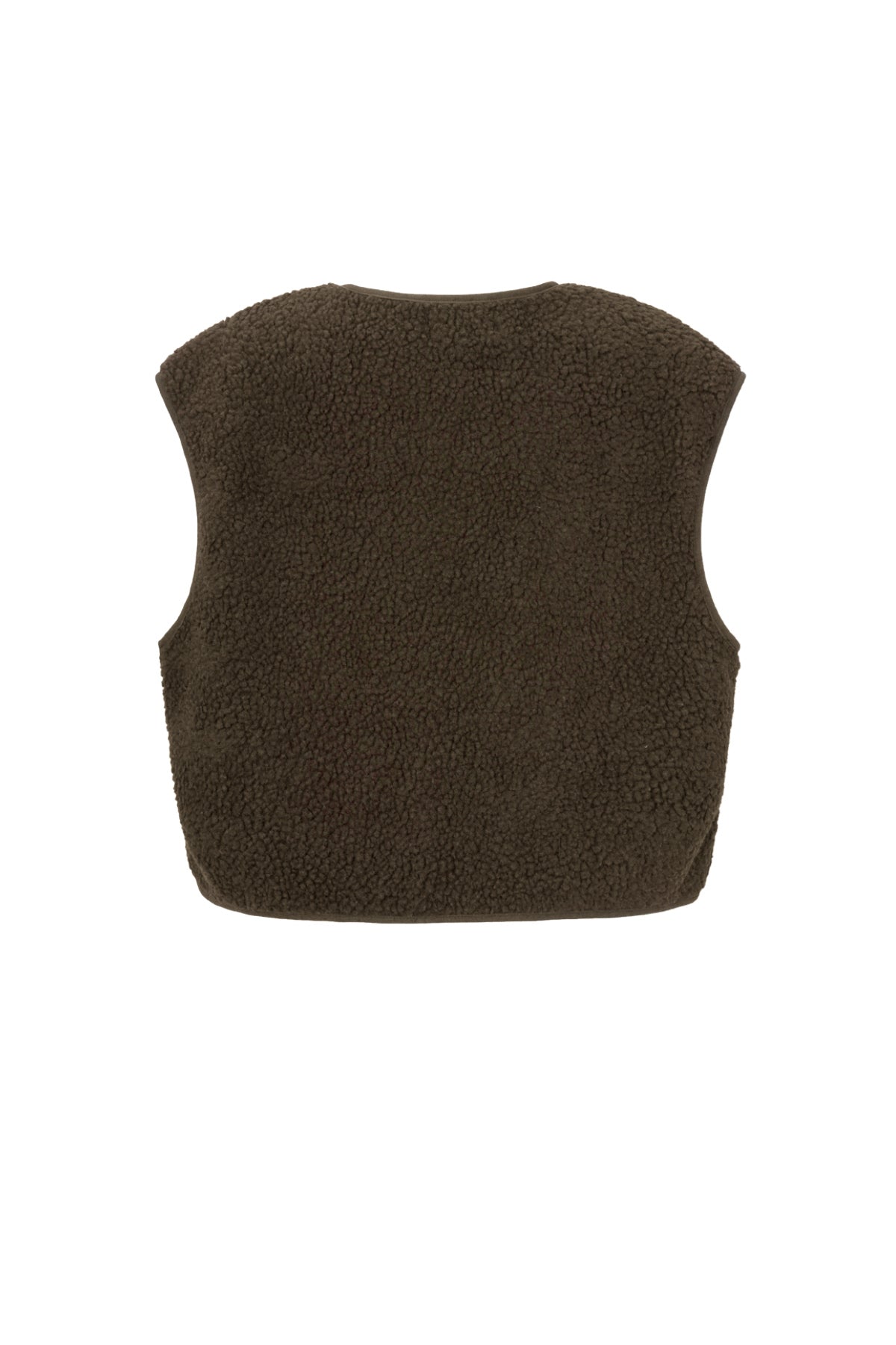 Teddy Vest - Mouwloos - Los model - Fleece Vest - Damesvest-Boetiek Moda