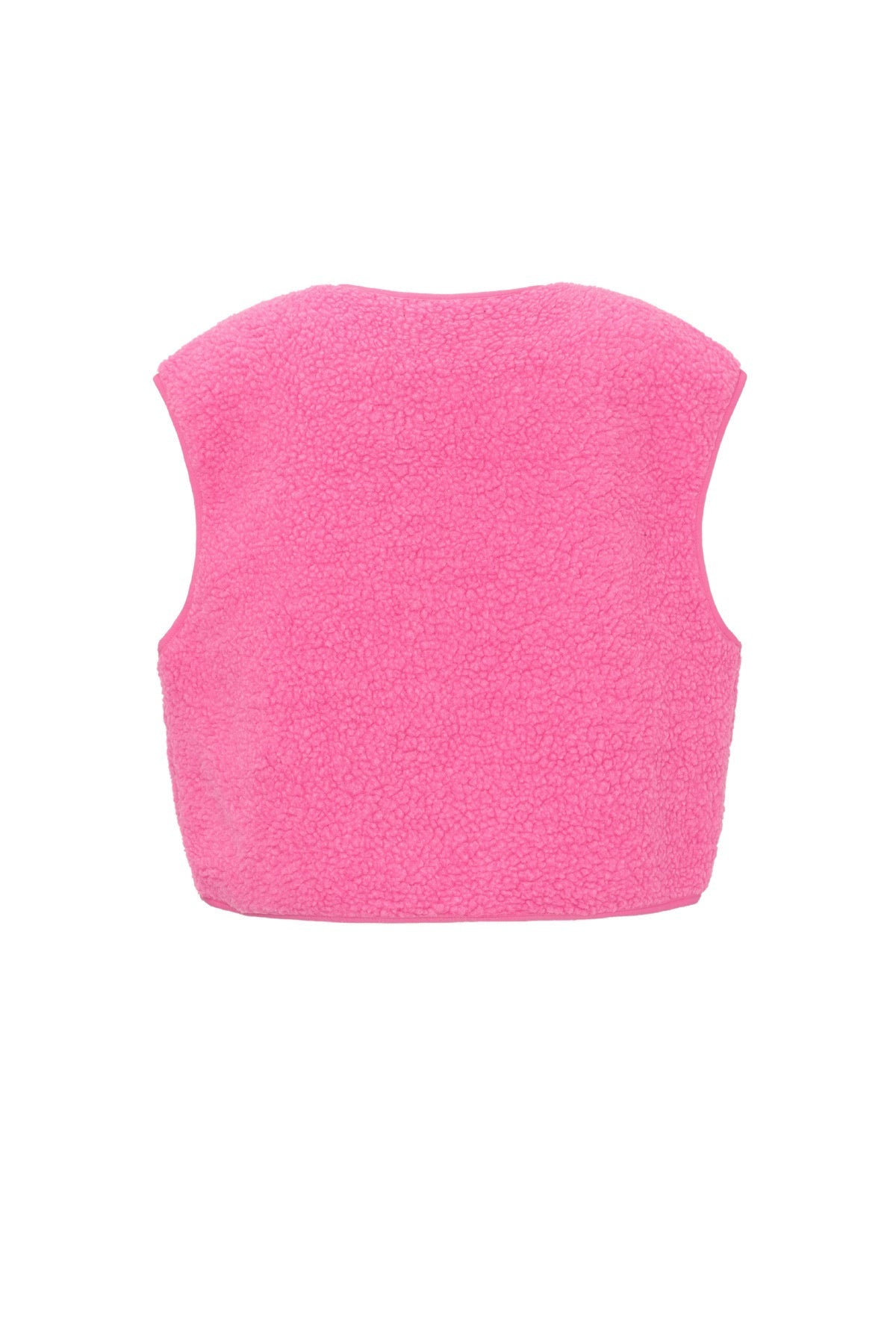 Teddy Vest - Mouwloos - Los model - Fleece Vest - Damesvest-Boetiek Moda