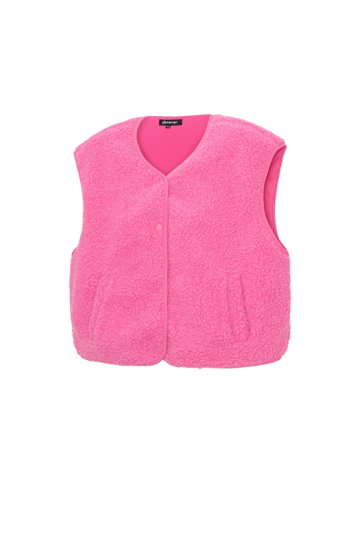 Teddy Vest - Mouwloos - Los model - Fleece Vest - Damesvest-Boetiek Moda