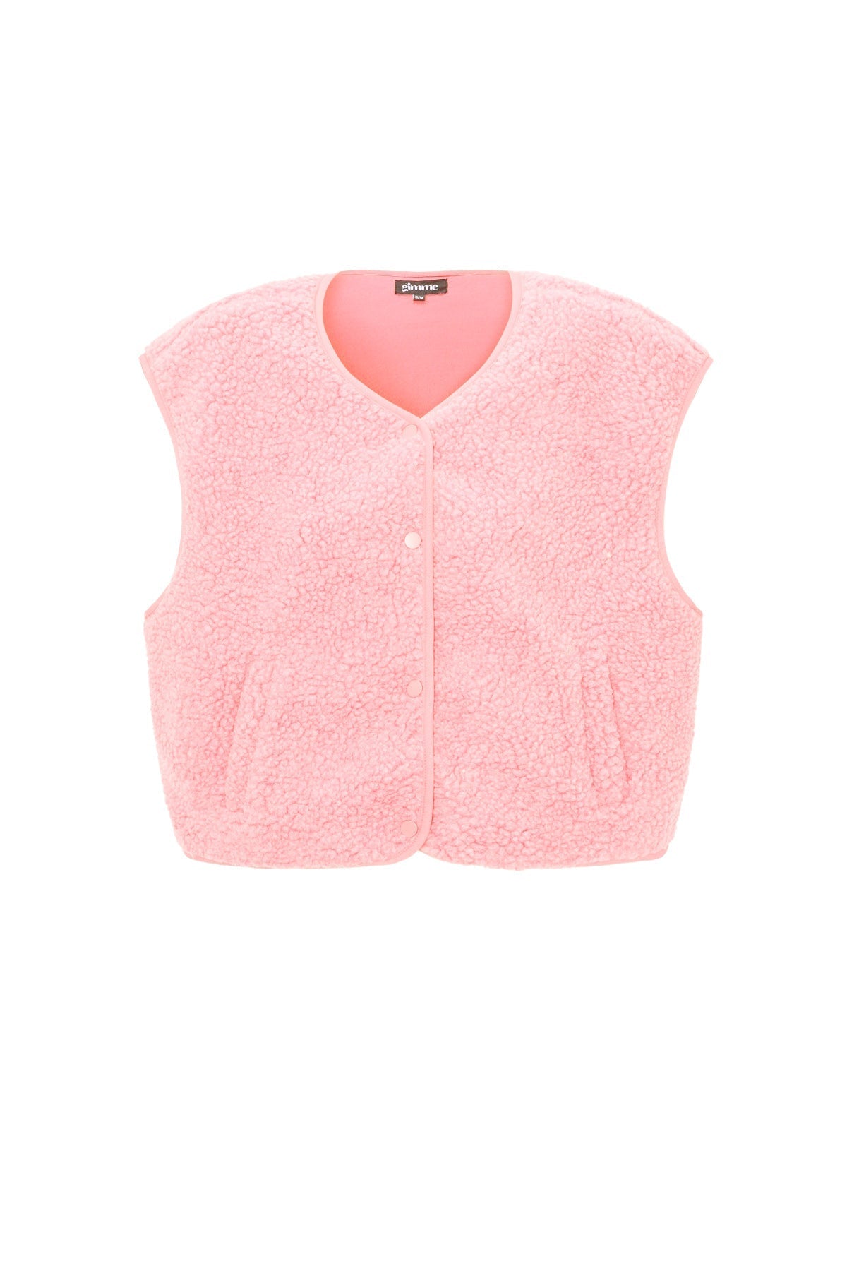 Teddy Vest - Mouwloos - Los model - Fleece Vest - Damesvest-Boetiek Moda