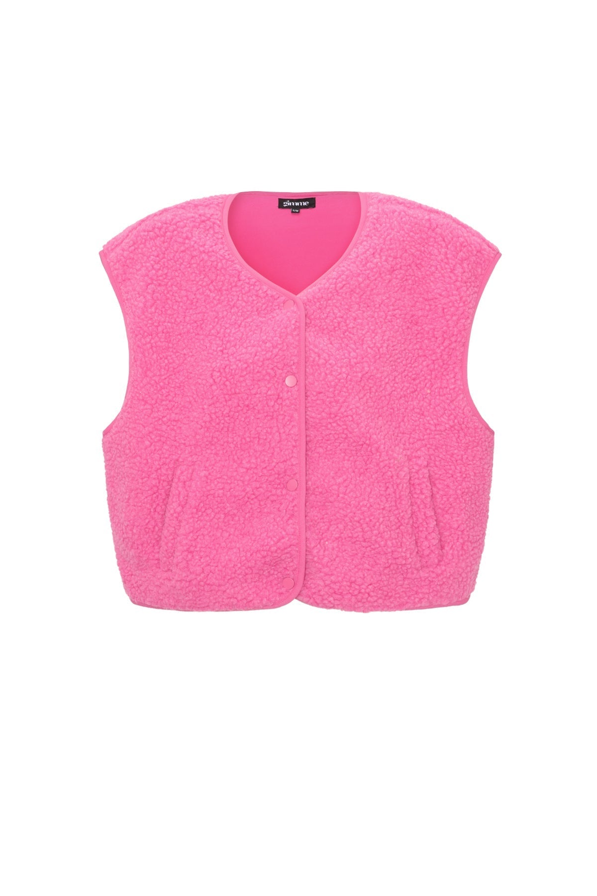 Teddy Vest - Mouwloos - Los model - Fleece Vest - Damesvest-Boetiek Moda