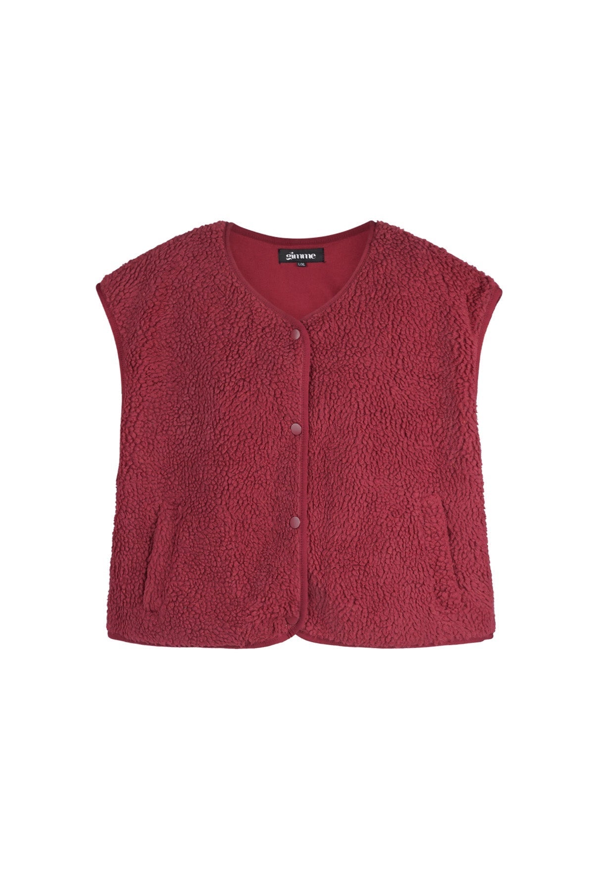 Teddy Vest - Mouwloos - Los model - Fleece Vest - Damesvest-Boetiek Moda