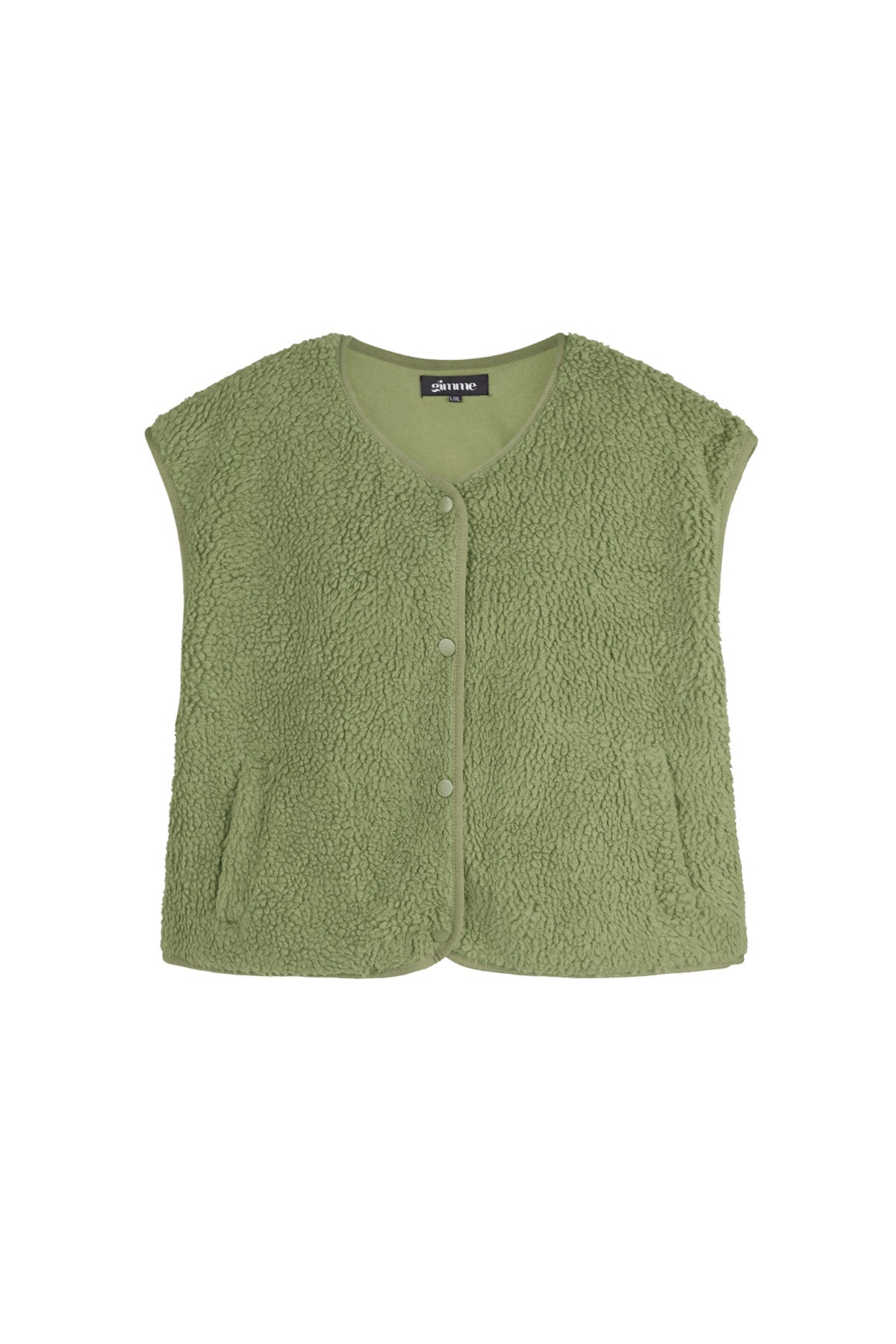 Teddy Vest - Mouwloos - Los model - Fleece Vest - Damesvest-Boetiek Moda