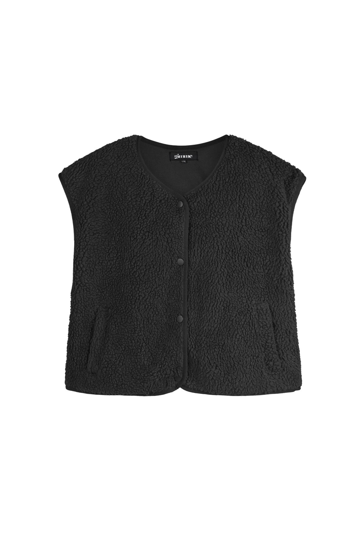 Teddy Vest - Mouwloos - Los model - Fleece Vest - Damesvest-Boetiek Moda