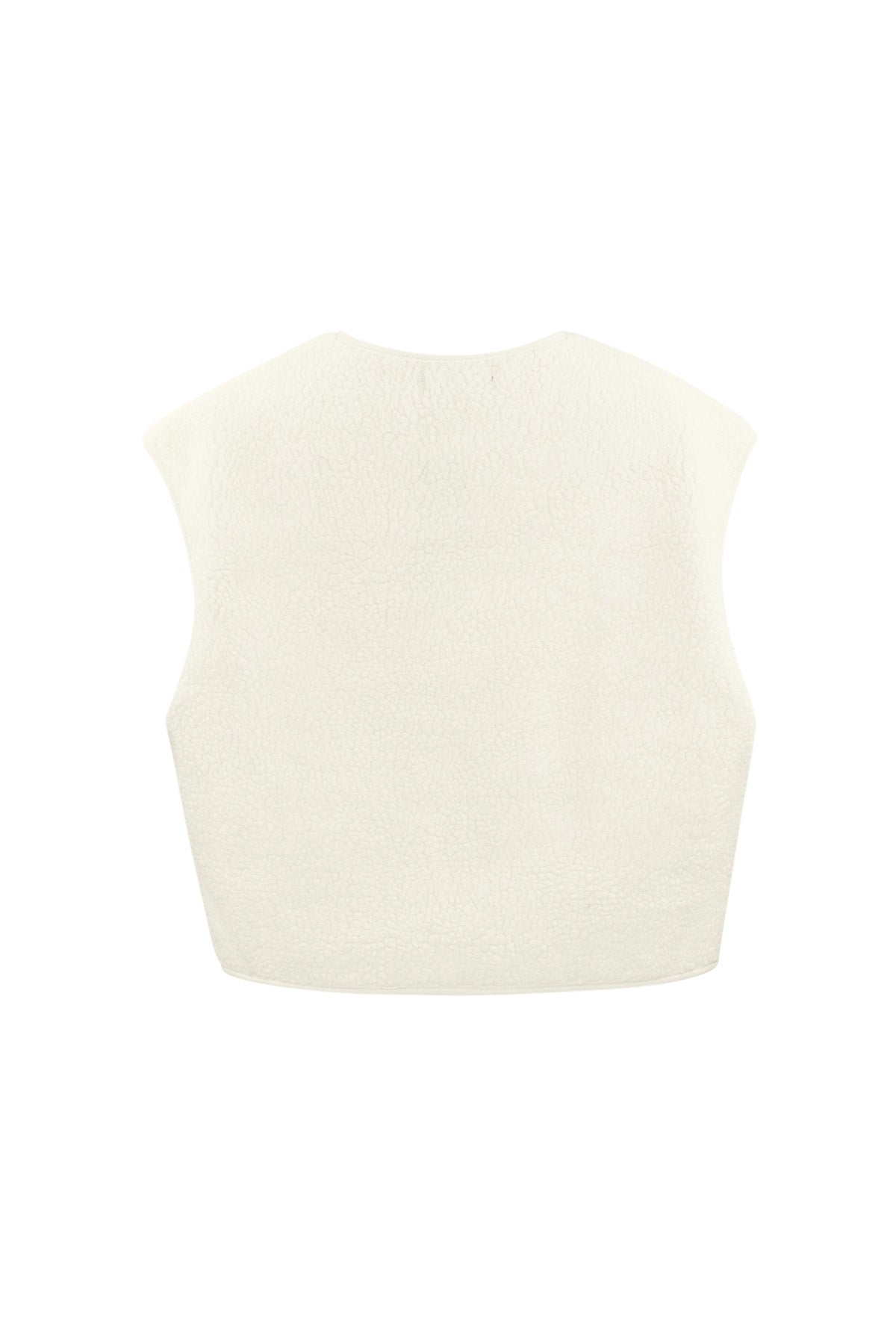 Teddy Vest - Mouwloos - Los model - Fleece Vest - Damesvest-Boetiek Moda