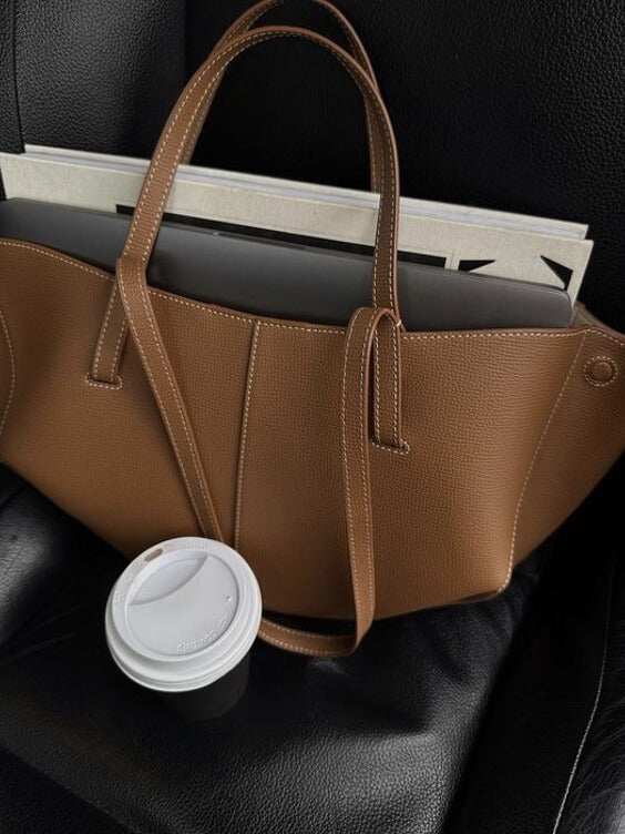 Tote Bag | Groot | Vintage | Kunstlederen Tas | Vrouwenhandtas-Boetiek Moda