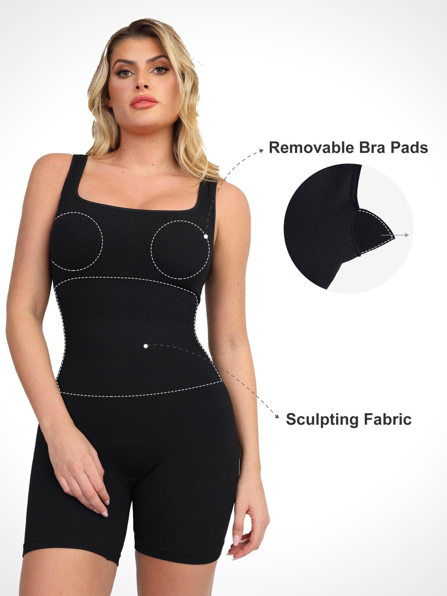 Trainings jumpsuit - dames jumpsuit met naadloze lange mouwen en vormgevende fitness jumpsuit-Boetiek Moda
