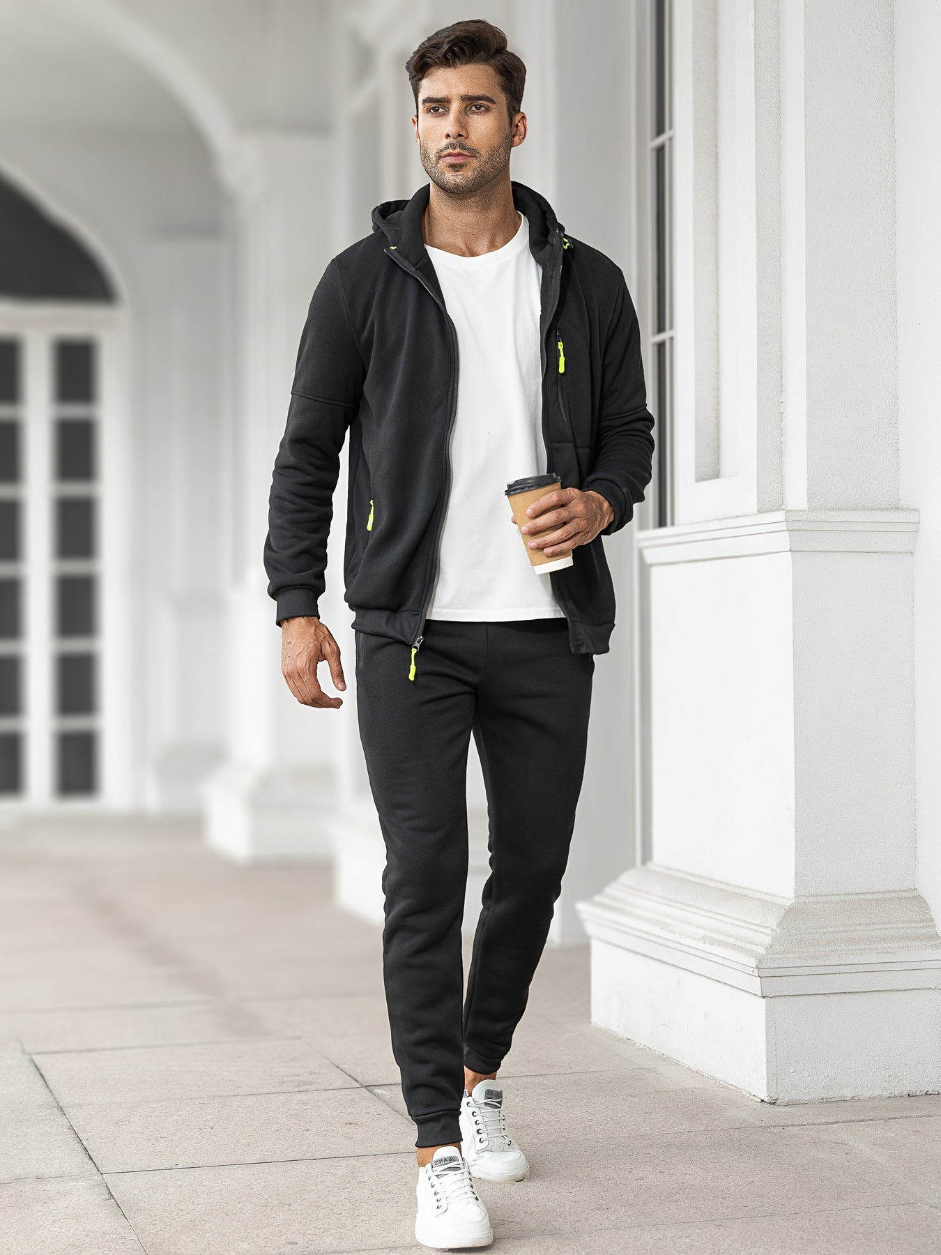 Trainingspak | Casual | Zip-Up | Hoodie en Sweatbroek Set | Heren Joggingpak-Boetiek Moda
