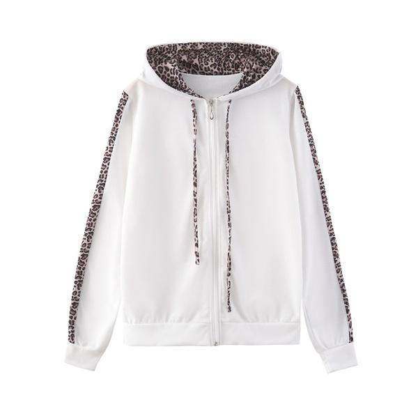 Trainingspak - Luipaardprint - Ritssluiting - Set met hoodie en joggingbroek - Loungewear voor dames-Boetiek Moda