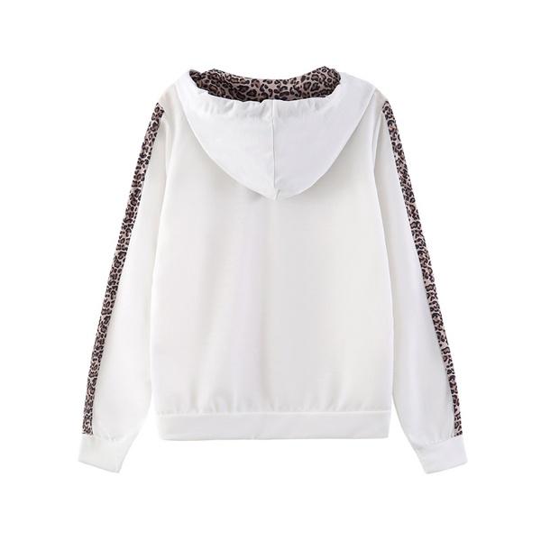 Trainingspak - Luipaardprint - Ritssluiting - Set met hoodie en joggingbroek - Loungewear voor dames-Boetiek Moda