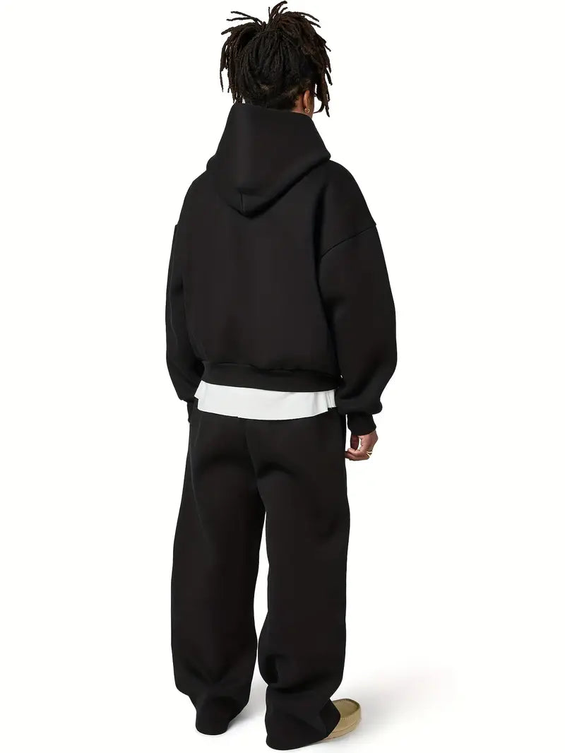 Trainingspak - Met capuchon - Rechte pijpen - Set met hoodie en joggingbroek - Trainingspak voor heren-Boetiek Moda