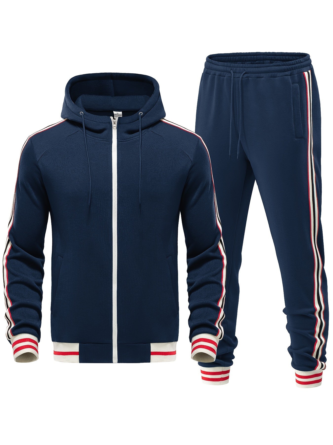 Trainingspak - Tweedelige Zip-Up Hoodie en Joggerset voor heren-Boetiek Moda