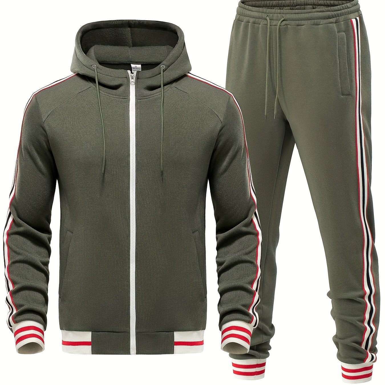Trainingspak - Tweedelige Zip-Up Hoodie en Joggerset voor heren-Boetiek Moda