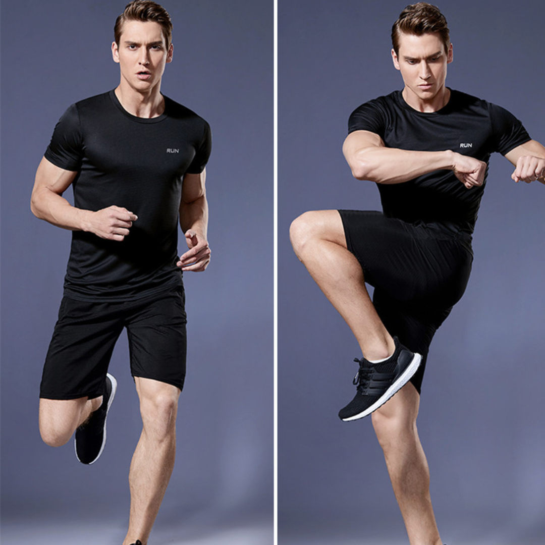 Trainingsset - Tweedelige sportbroek en T-shirt voor heren-Boetiek Moda