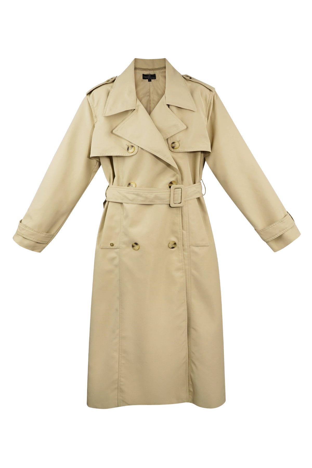 Trenchcoat - Klassieke Double Breasted Trenchcoat met Riem voor dames-Boetiek Moda