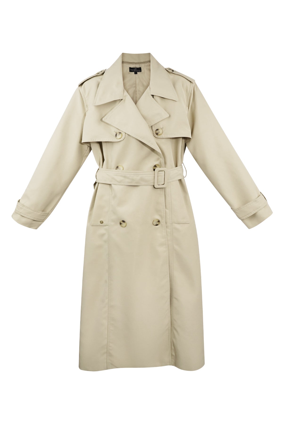 Trenchcoat - Klassieke Double Breasted Trenchcoat met Riem voor dames-Boetiek Moda