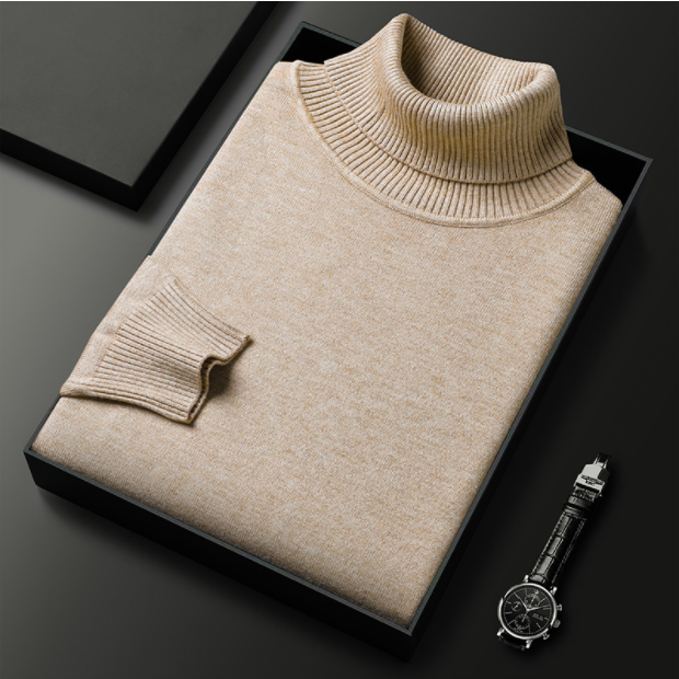 Trui met rolkraag - Gebreid - Polar Neck - Trui met hoge kraag - Trui met hoge kraag voor mannen-Boetiek Moda