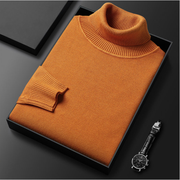 Trui met rolkraag - Gebreid - Polar Neck - Trui met hoge kraag - Trui met hoge kraag voor mannen-Boetiek Moda