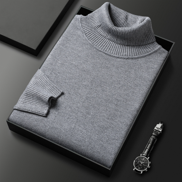 Trui met rolkraag - Gebreid - Polar Neck - Trui met hoge kraag - Trui met hoge kraag voor mannen-Boetiek Moda